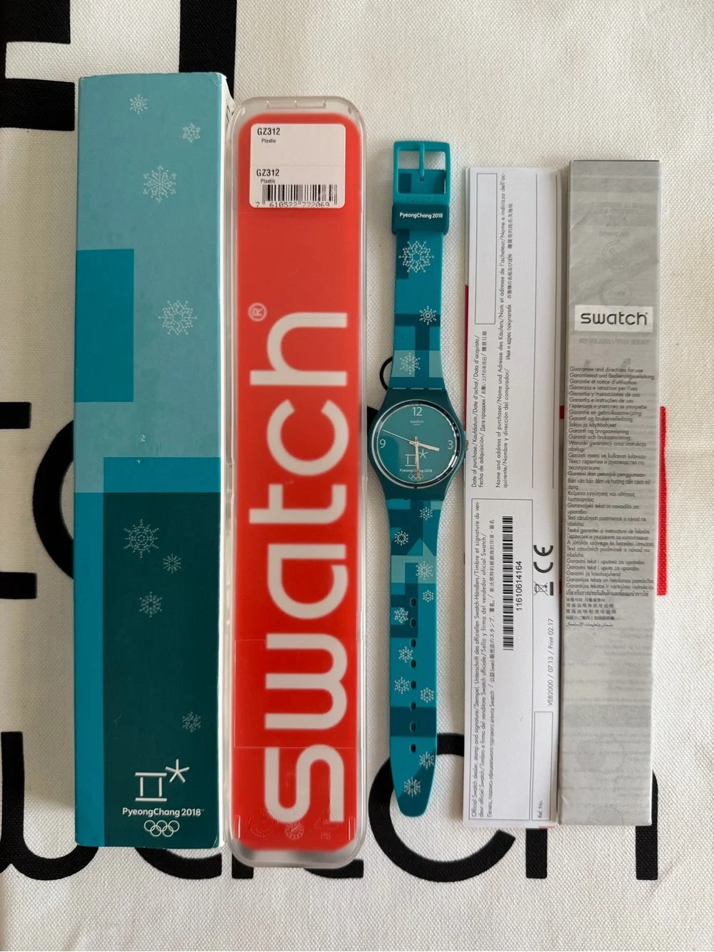 Swatch PyeongChang 2018 Volunteer Limited Edition Watch GZ312 Olympic New in Box